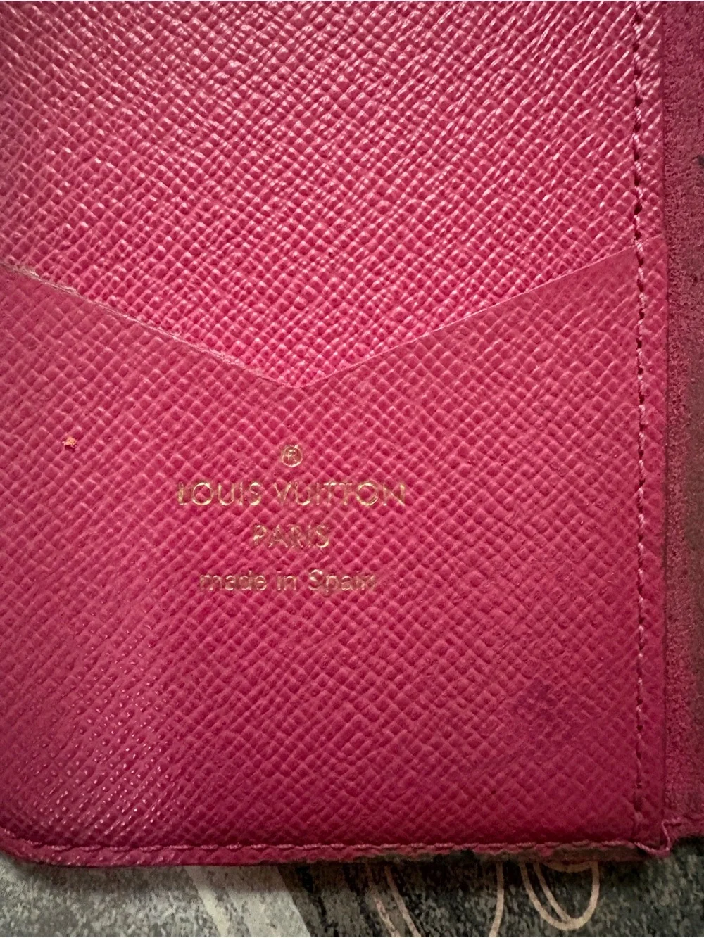Louis Vuitton Brown Monogram Canvas Phone Case with Pink Trim